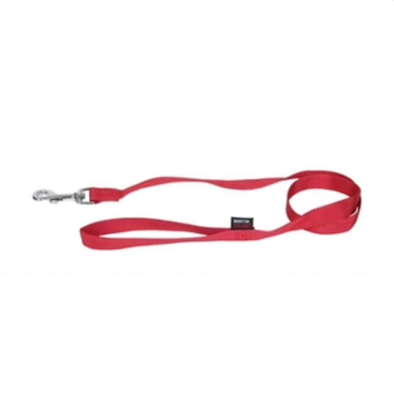 Hundeleine Basic Nylon Rot